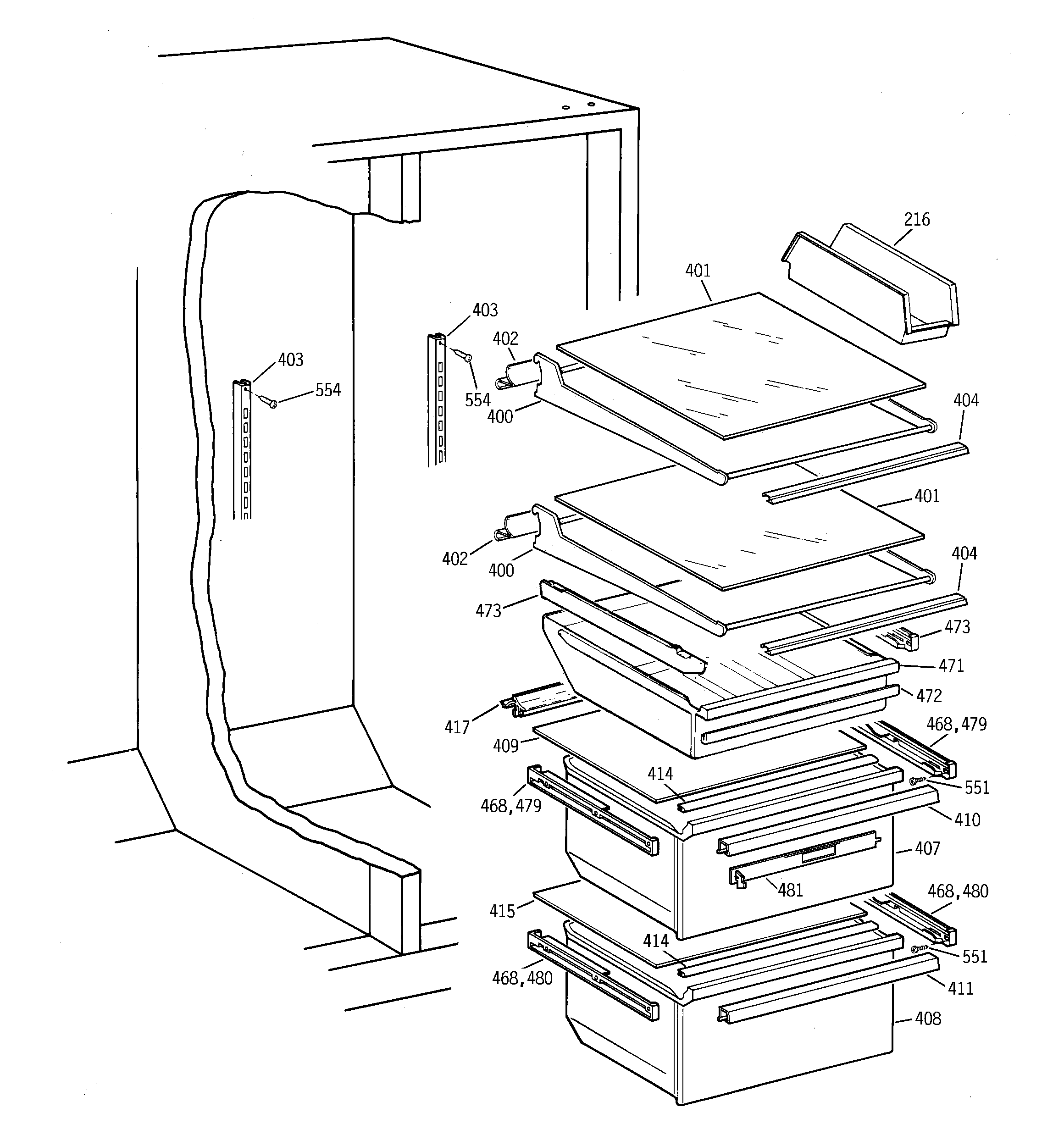 FRESH FOOD SHELVES