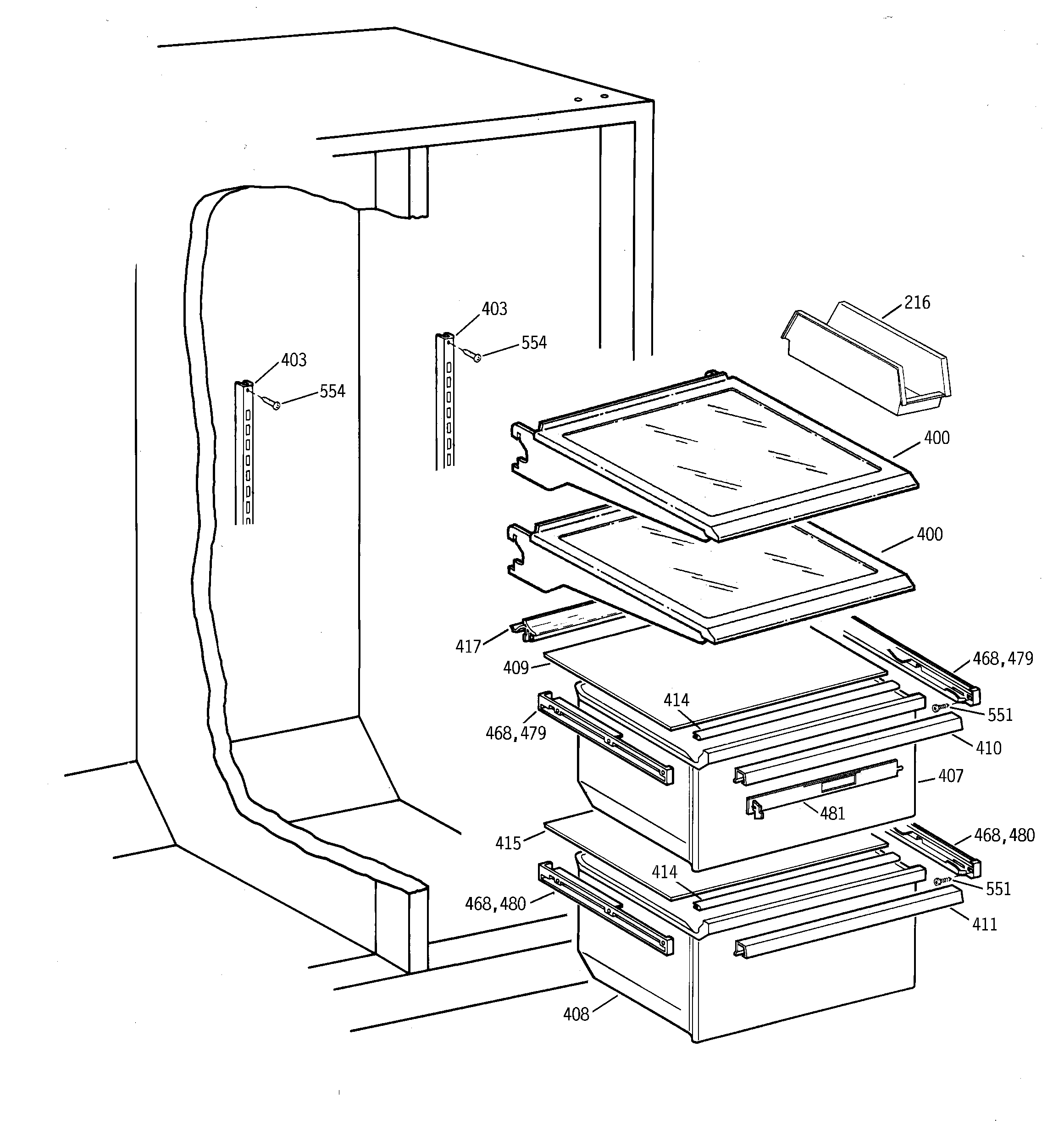 FRESH FOOD SHELVES