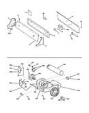 Backsplash, blower & motor assembly