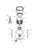 Suspension, tub, basket & agitator