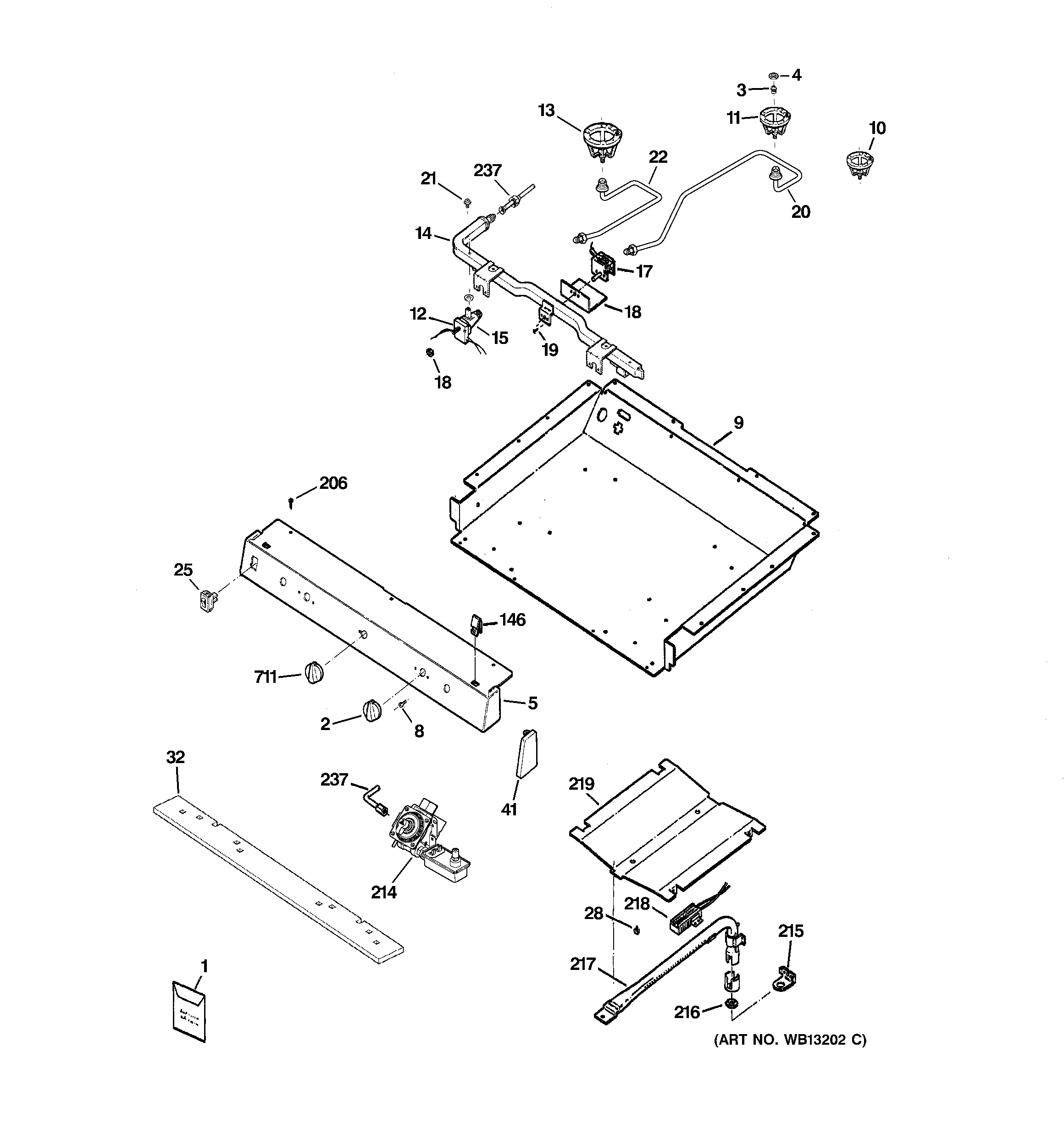 Gas & burner parts