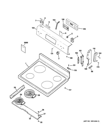 Control panel & cooktop