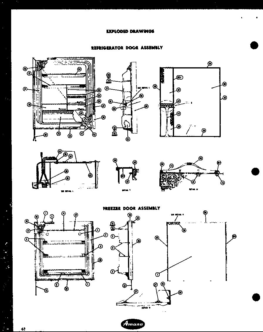 Refrigerator door assembly