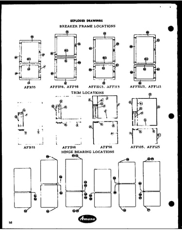Breaker frame locations