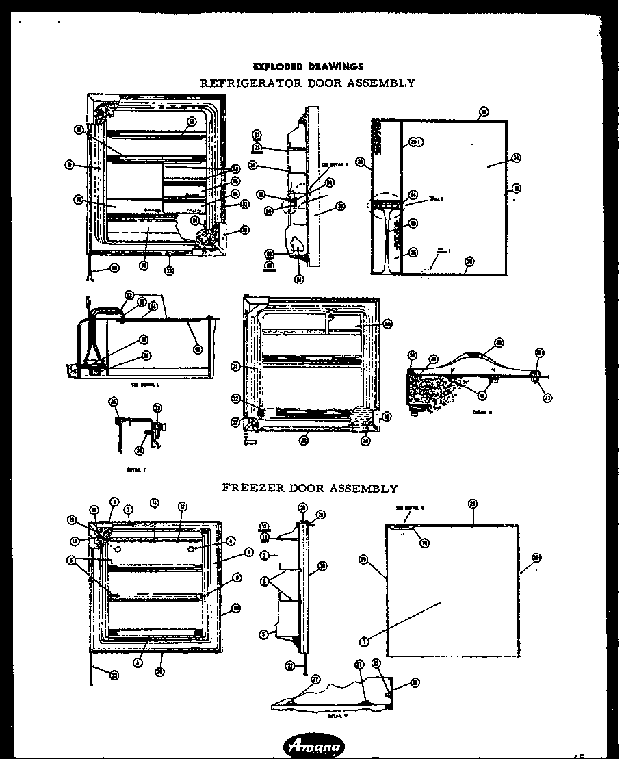 REFRIGERATOR DOOR ASSEMBLY