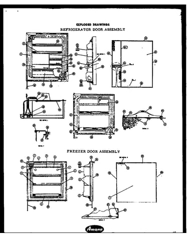 Refrigerator door assembly
