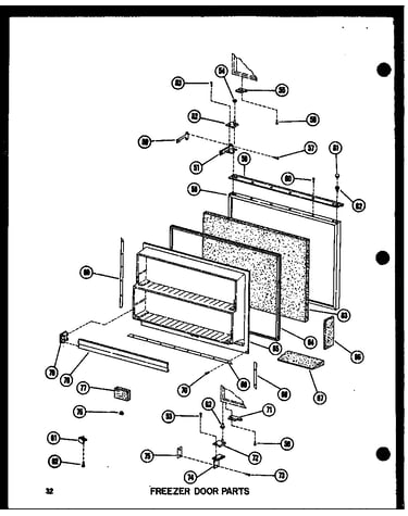 Freezer door parts