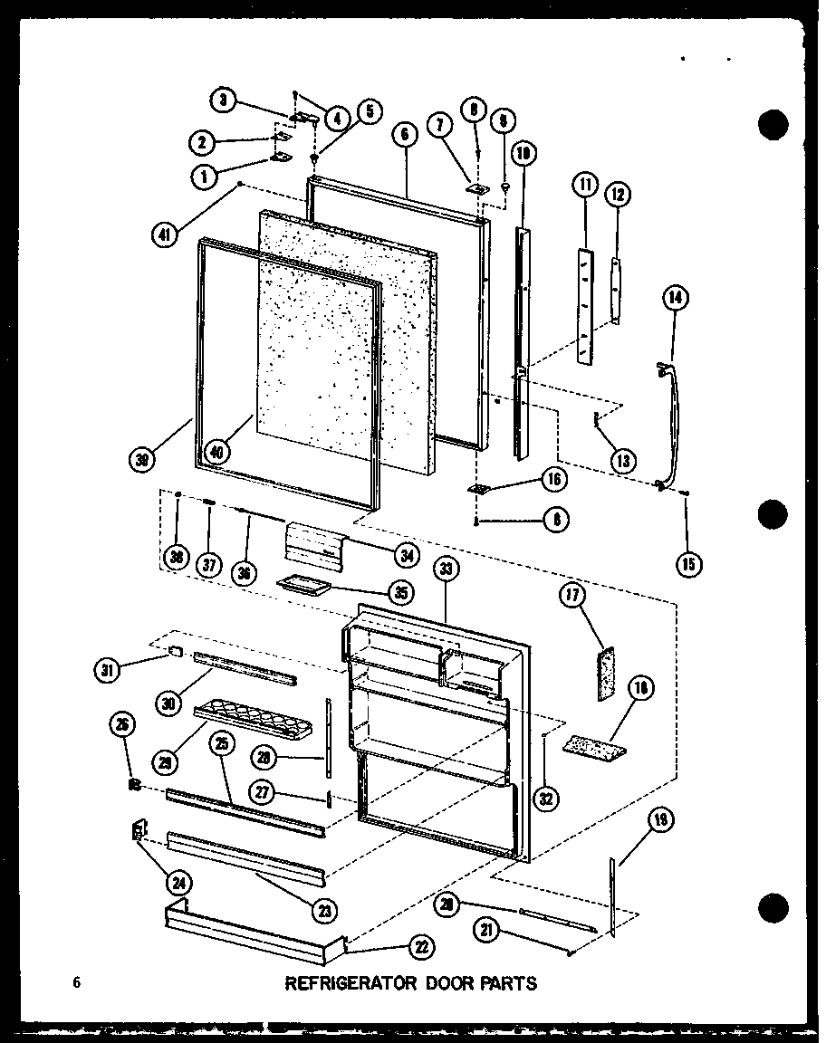 Refrigerator door parts