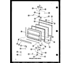 Amana BC20W-P6023510W freezer door parts diagram