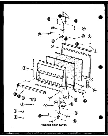 Freezer door parts