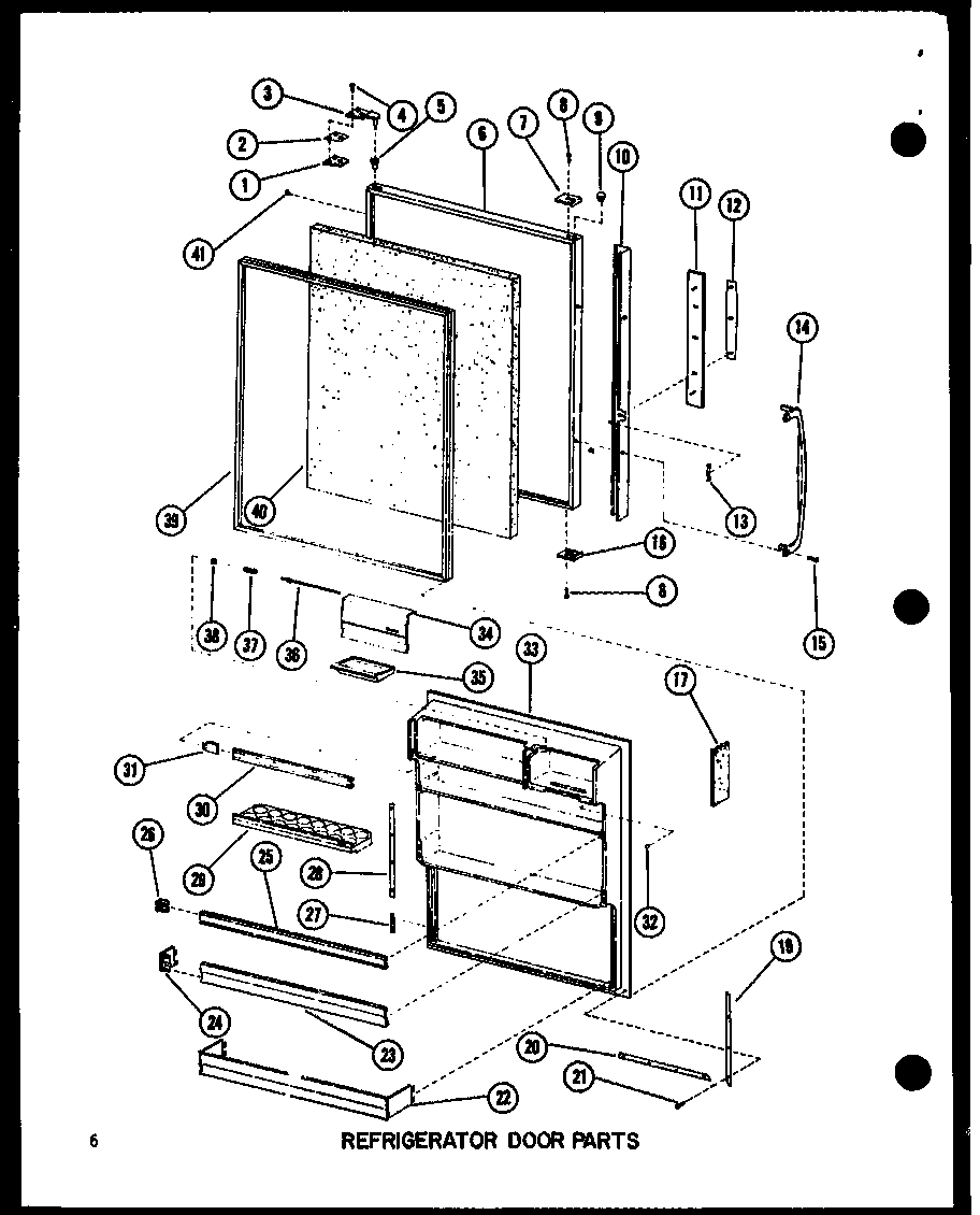 Refrigerator door parts