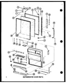 Refrigerator door parts