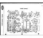 Amana FOF105L cabinet assembly diagram