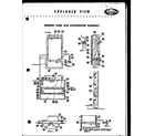 Amana FOF105L freezer liner and evaporator assembly diagram