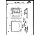 Amana FOF105L freezer door assembly diagram