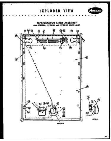 Refrigerator liner assembly (fpr105a) (ff105) (im105) (ff125) (im125)