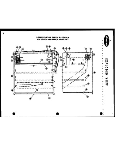 Refrigerator liner assembly (fpr95b) (fpr95c) (fpr98b) (fpr98c)