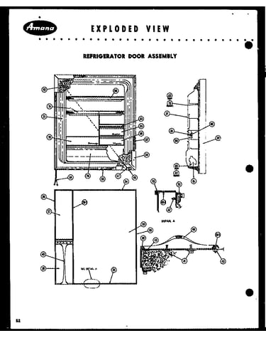 Refrigerator door assembly