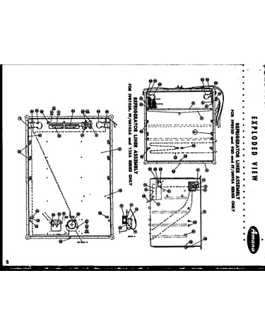 Refrigerator liner assembly (fpr95d) (fpr98d) (fpr105b) (ff98a) (im98a) (ff105a) (im105a) (ff125a) (im125a)