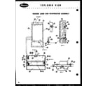 Amana FF105A freezer liner and evaporator assembly diagram