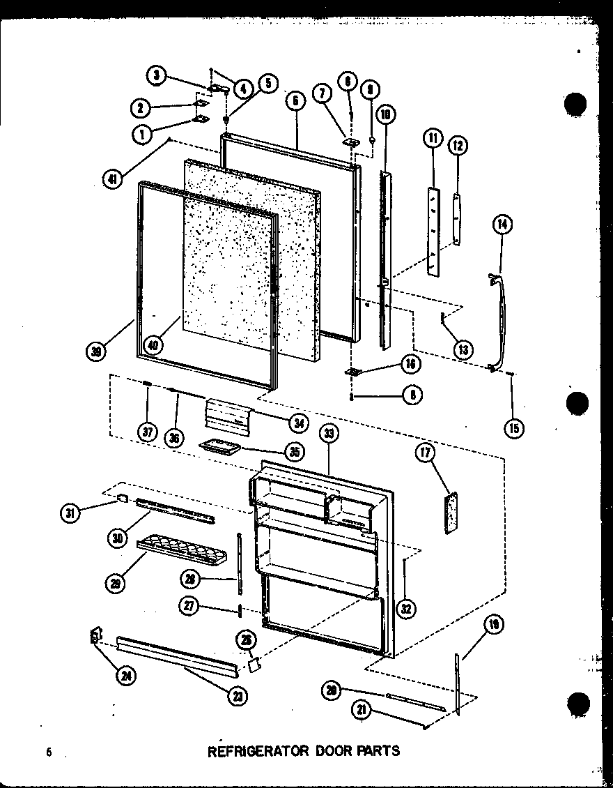 Refrigerator door parts
