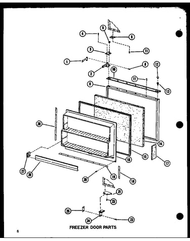 Freezer door parts