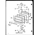 Amana BCI20D-P6023524W freezer door parts diagram