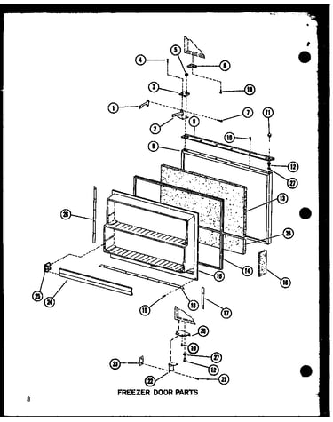 Freezer door parts
