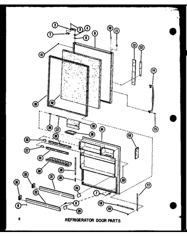 Refrigerator door parts