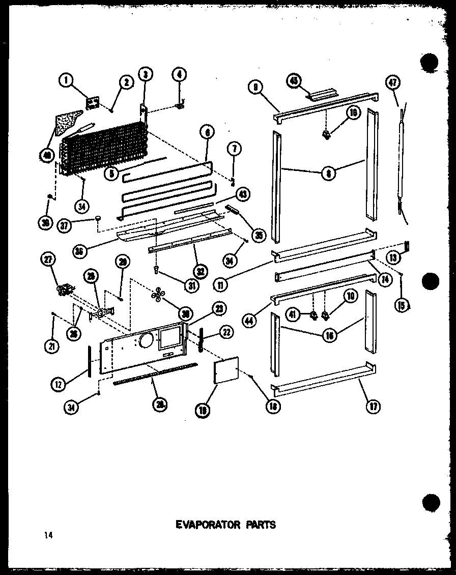 EVAPORATOR PARTS