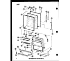 Amana BC20EL-P747025WL refrigerator door parts diagram