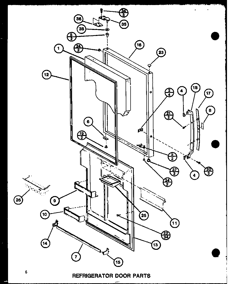 REFRIGERATOR DOOR PARTS (BC20H/P7680805W) (BR-20H/P7680806W) (BC20H/P7680807W) (BR-20H/P7680808W) (BC20H/P7680810W) (BR-20H/P7680811W)