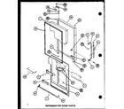 Amana BC20H-P7680807W refrigerator door parts (bc20h/p7680805w) (br-20h/p7680806w) (bc20h/p7680807w) (br-20h/p7680808w) (bc20h/p7680810w) (br-20h/p7680811w) diagram
