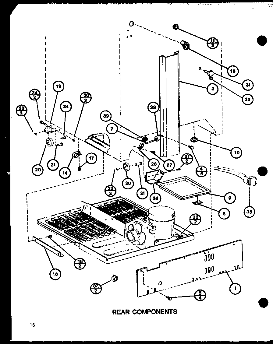 REAR COMPONENTS (BC20H/P7680805W) (BR-20H/P7680806W) (BC20H/P7680807W) (BR-20H/P7680808W) (BC20H/P7680810W) (BR-20H/P7680811W)