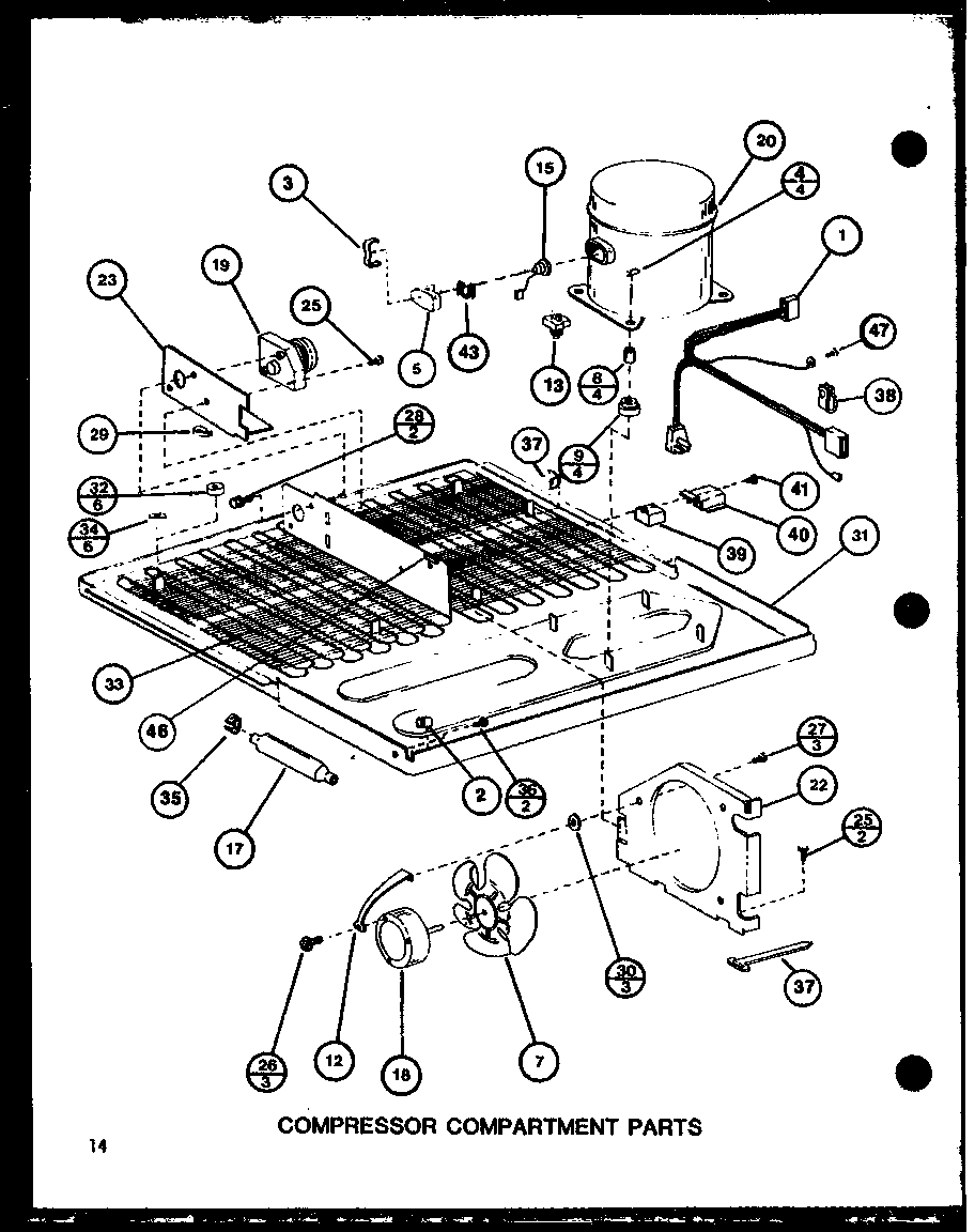 Compressor compartment parts (bc20j/p7680812w) (br20j/p7680813w)