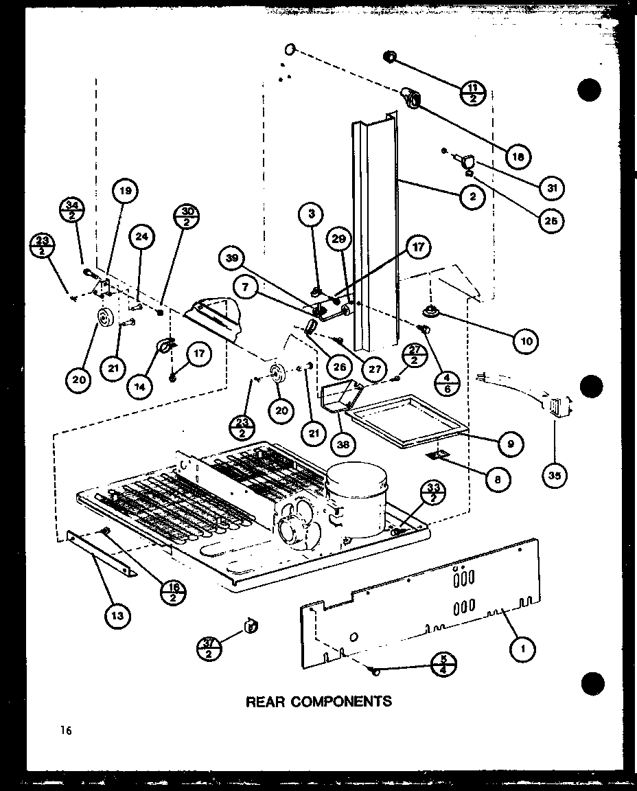 Rear components (bc20j/p7680812w) (br20j/p7680813w)
