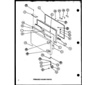 Amana BL20J-P7680818W freezer door parts (bl20j/p7680818w) diagram