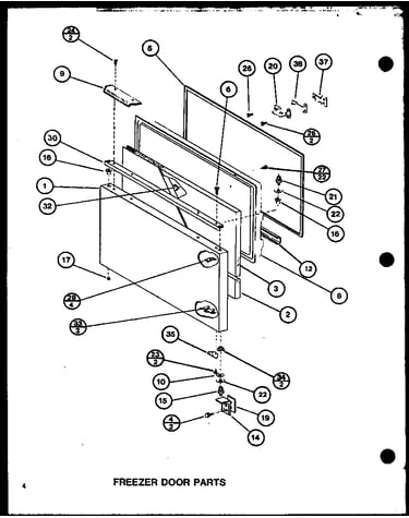 Freezer door parts (bl20j/p7680818w)