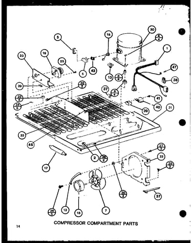Compressor compartment parts (bl20j/p7680818w)