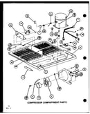 Compressor compartment parts (bc20k/p7812501w) (br20k/p7812502w) (bc20k/p7812507w) (bw20k/p7812510w)