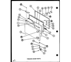 Amana BW20K-P7812516W freezer door parts (br20k/p7812511w) (bc20k/p7812514w) (bw20k/p7812516w) diagram