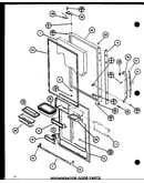 Refrigerator door parts (br20k/p7812511w) (bc20k/p7812514w) (bw20k/p7812516w)