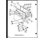 Amana BX20K-P7812512W freezer door parts (bx20k/p7812503w) (bx20k/p7812512w) diagram