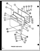 Freezer door parts (bx20k/p7812503w) (bx20k/p7812512w)