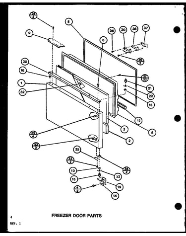Freezer door parts (bx20k/p7812503w) (bx20k/p7812512w)