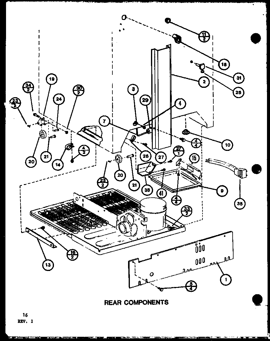 Rear components (bx20k/p7812503w) (bx20k/p7812512w)