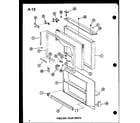 Amana ESBFC16C-P60235-16C freezer door parts (esbfc16l/p60235-16l) (esbfc16c/p60235-16c) (esbfc16ag/p60235-16ag) (esbfc16b/p60235-16w) (esbfc16a/p60235-16a) diagram