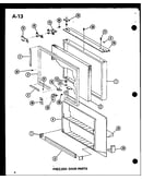 Freezer door parts (esbfc16l/p60235-16l) (esbfc16c/p60235-16c) (esbfc16ag/p60235-16ag) (esbfc16b/p60235-16w) (esbfc16a/p60235-16a)