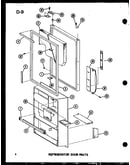 Refrigerator door parts