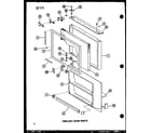 Amana ESBFC16D-P60235-23W freezer door parts diagram